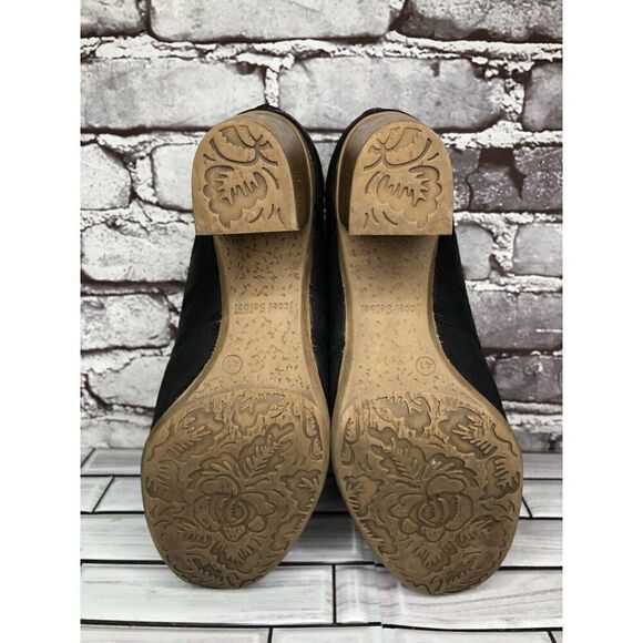 Josef Seibel Black Leather Zip High Heel Ankle Boots Women’s Sz 41EU/10.5M 87901 - Picture 12 of 16